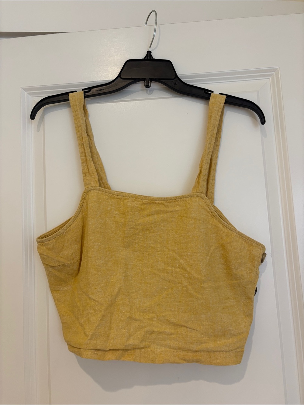 Marine Layer Mustard Yellow Cropped Tank